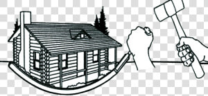 Hut Clipart Log House   Log Homes Logo  HD Png Download