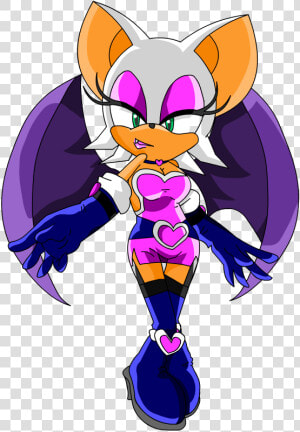 Rouge The Sexy Spy   Sonic Rouge The Bat Drawings  HD Png Download