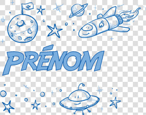 Sticker Prenom Personnalisable Cosmos Pour Enfant Ambiance  HD Png Download