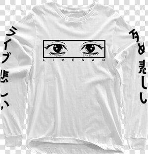 Image Of Crying Eyes Long Sleeve   Lauv Chasing Fire Long Sleeve  HD Png Download