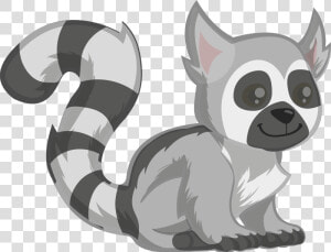 Ring tailed Lemur   Ring Tailed Lemur Clip Art  HD Png Download