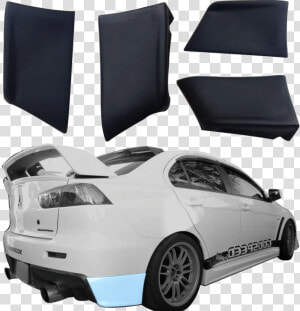 Evo X Rear Aprons  HD Png Download