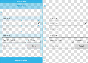 Form Dimensions And Spacing   Android Form Design Example  HD Png Download