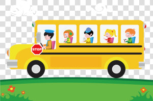 Transparent School Bus Clipart Png   School Bus Png Cartoon  Png Download