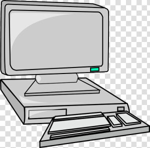 Computer Clip Cartoon   Computer Clip Art  HD Png Download