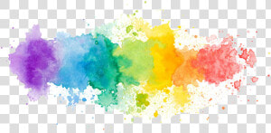  sticker  watercolor  smudge  freetoedit   Red Blue And Green Watercolor  HD Png Download