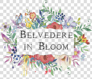 Transparent Belvedere Logo Png   Water Color Floral Frame  Png Download