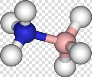 Ammonia Borane 3d Balls   Ionic And Covalent Compounds Formed  HD Png Download