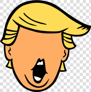 Transparent Donald Png   Donald Trump Head Cartoon  Png Download