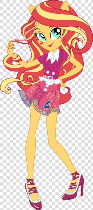  sunset Shimmer   Equestria Girls Friendship Games Sunset Shimmer School  HD Png Download