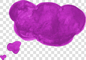 7 Purple Watercolor Speech Bubble   Watercolor Speech Bubble Purple  HD Png Download