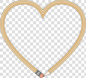 Pencil Heart Clip Arts   Pencil Heart Clipart  HD Png Download