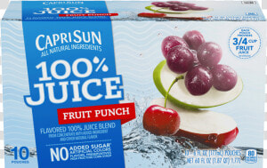 Capri Sun 100 Juice Fruit Punch  HD Png Download