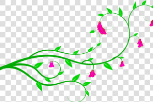 Download Vine Clip Art   Flower Vine Clipart  HD Png Download