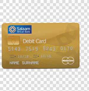 Salaam African Bank Master Card   Debit Card  HD Png Download