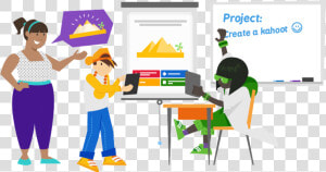 Students Creating Kahoots  HD Png Download