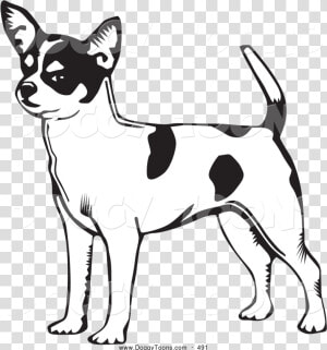 Dog Chihuahua Coloring Pages Bing Images Patterns Transparent   Dog Black  amp  White  HD Png Download