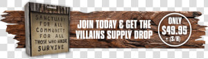 The Walking Dead Supply Drop Subscription Box   Plank  HD Png Download