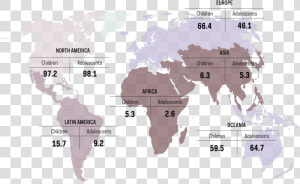 Map Showing Percent Coverage Of Cancer Registration   Map Borneo Pygmy Elephant  HD Png Download