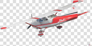 Cessna 182 Skylane Rigged Red Royalty free 3d Model   Monoplane  HD Png Download