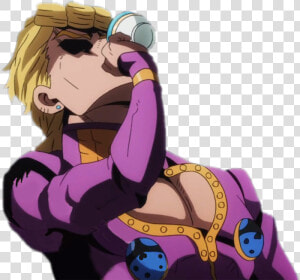 Giornogiovanna Jojobizarreadventure Giorno Giovanna   Giorno Drinks Tea Anime  HD Png Download