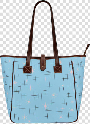 Abstract Lines And Pink Stars On Baby Blue Retro Classic   Tote Bag  HD Png Download