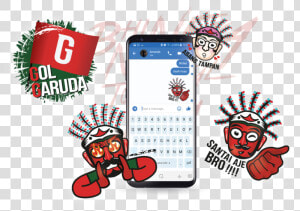 Garuda Sans Visualised As Part Of The Facebook Stickers   HD Png Download