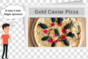 Industry Kitchen Gold And Caviar Pizza  HD Png Download