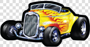 Hot Rod Cartoon Free Transparent Clipart Images Png   Antique Car  Png Download