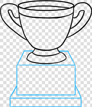 How To Draw Trophy   Drawing Of A Small Trophy  HD Png Download