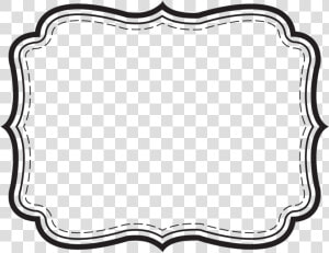 Borders And Backgrounds   Label Clipart Black And White  HD Png Download