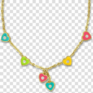 Transparent Heart Necklace Png   Necklace For Kids Girls  Png Download