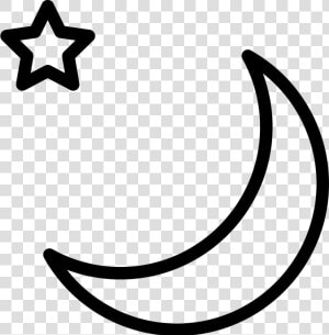 Moon And Star Outlines Svg Png Icon Free Download   Moon Outlines  Transparent Png