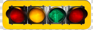 Polycarbonate framed Horizontal Traffic Signals   Traffic Light Yellow Frame  HD Png Download