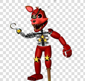 Freddy Fazbear Foxy   Transparent Cartoons   Fnaf 2 Rockstar Foxy  HD Png Download