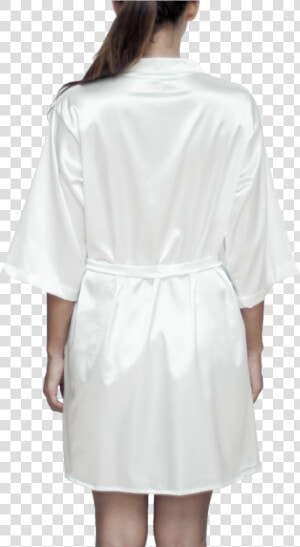 Plain Satin Robe   Trench Coat  HD Png Download