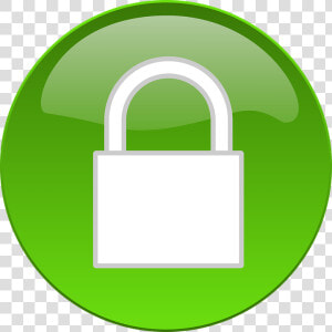 Button  Padlock  Security  Lock  Secure  Icon  Web   Padlock Green  HD Png Download