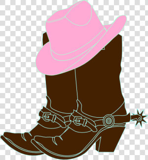 Cowgirl Boots And Pink Cowgirl Hat Svg Clip Arts   Blue Cowboy Boot Clipart  HD Png Download