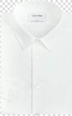 Slim Fit White Shirt By Calvin Klein   Polo Shirt  HD Png Download