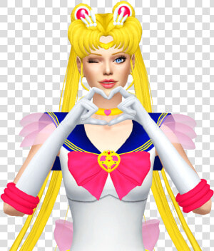 Sailor Moon Hair Png   Sims 4 Sailor Moon Hair Download  Transparent Png