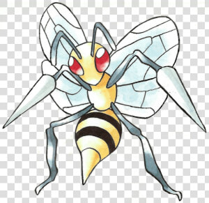 Pokemon Red And Blue Beedrill  HD Png Download