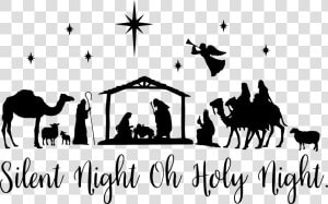 Bible Study Old Testament Nativity Scene Nativity Of   Nativity Scene Silhouette Png  Transparent Png