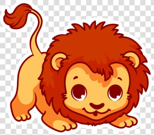 Lion Cartoon Clip Art   รูป การ์ตูน สิงโต น่า รัก ๆ  HD Png Download