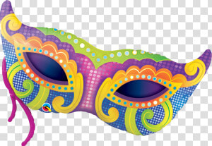 Eyewear mask personal Protective Gras headgear costume   Mardi Gra Masks  HD Png Download