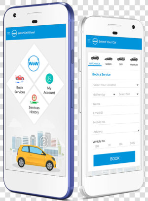 Transparent Car Wash Png   Car Wash App Ui  Png Download