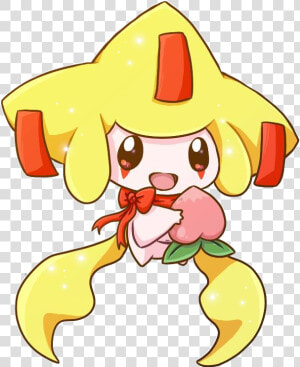  pokemon  jirachi  wish  cute  peach  freetoedit   Shiny Jirachi Fanart  HD Png Download