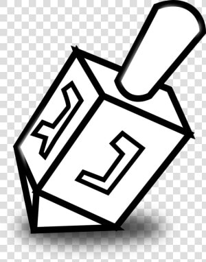 Dreidel Clipart Black And White  HD Png Download