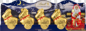 Lindt Chocolate Santa Sleigh 50g   Png Download   Gold Medal  Transparent Png