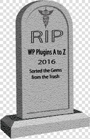 Rip Wp Plugins A To Z   Headstone  HD Png Download