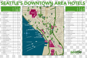 Printable Seattle Downtown Map  HD Png Download